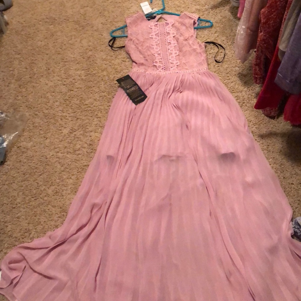 Pink Bebe maxi dress